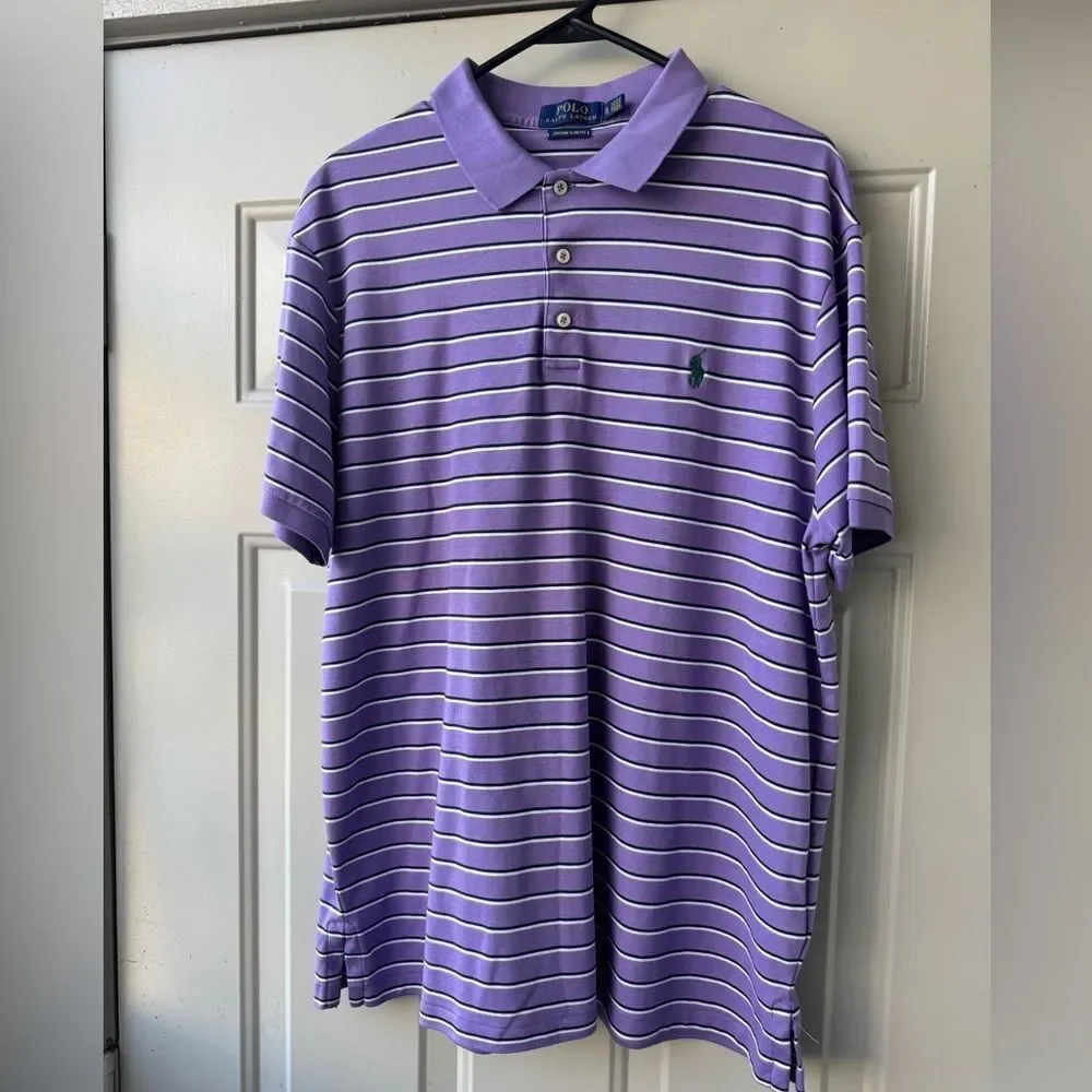 Polo Ralph Lauren Custom Slim Fit Striped Soft Cotton Size XL